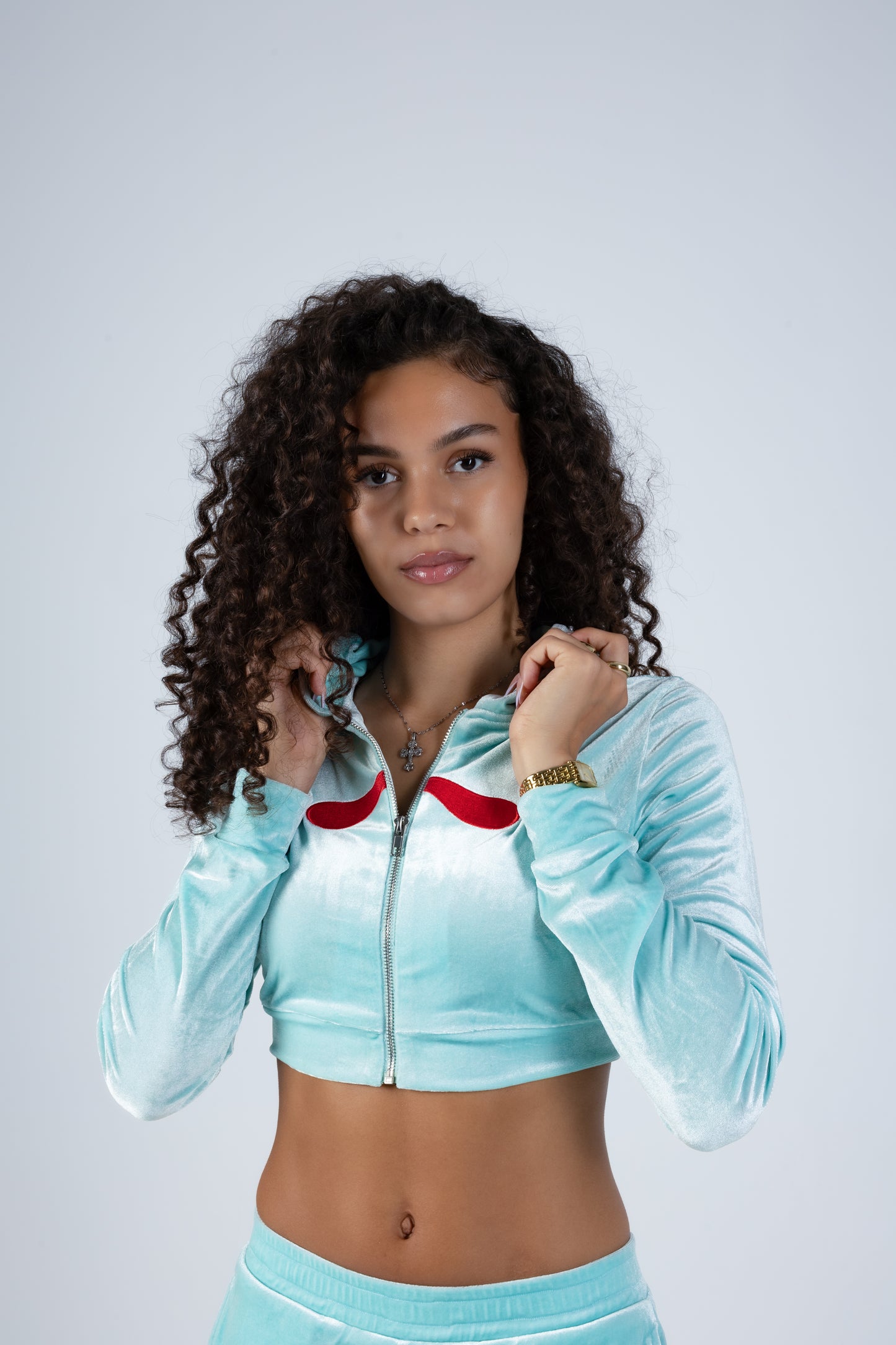 Tres Velour Sweatsuit (Bottom)