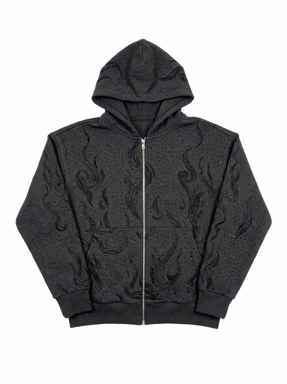 Black Flame Sweats Set
