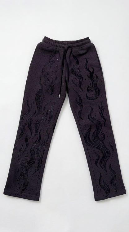 Black Flame Sweats Set
